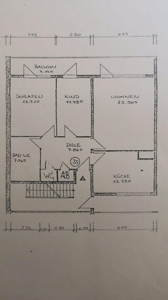 Thumbnail-Helle 3-Zimmer Wohnung mit Balkon und Aufzug in Bonn-Auerberg