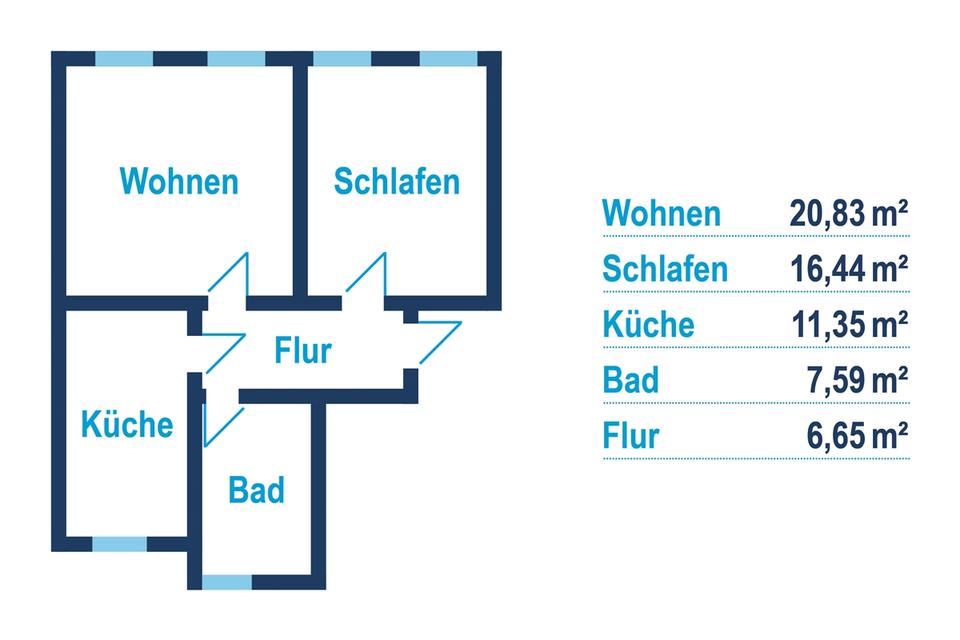 Thumbnail-DIY 2-Raum-Wohnung mit Grünpflanzenflair - kautionsfrei