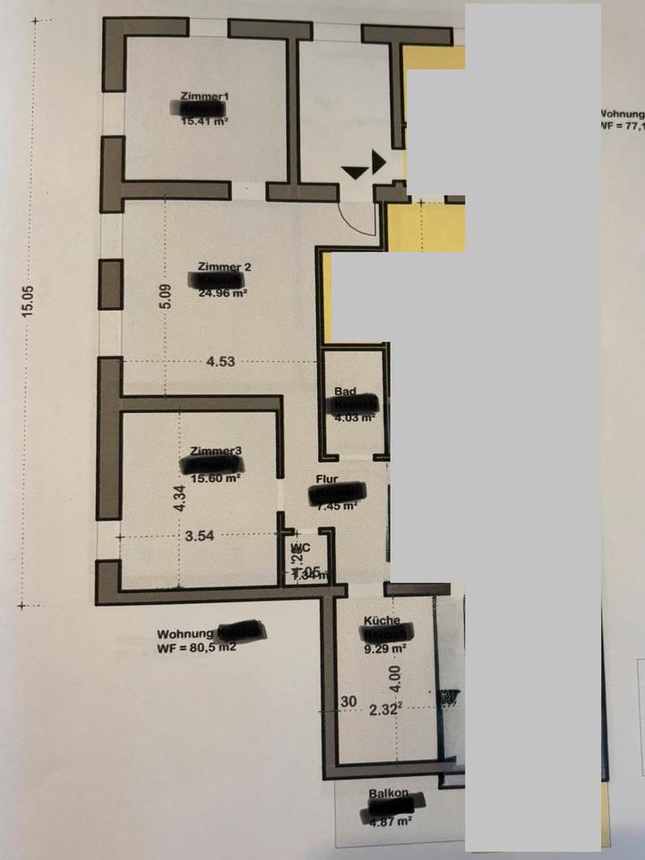 Thumbnail-3ZKB Wohnung in Wallerfangen