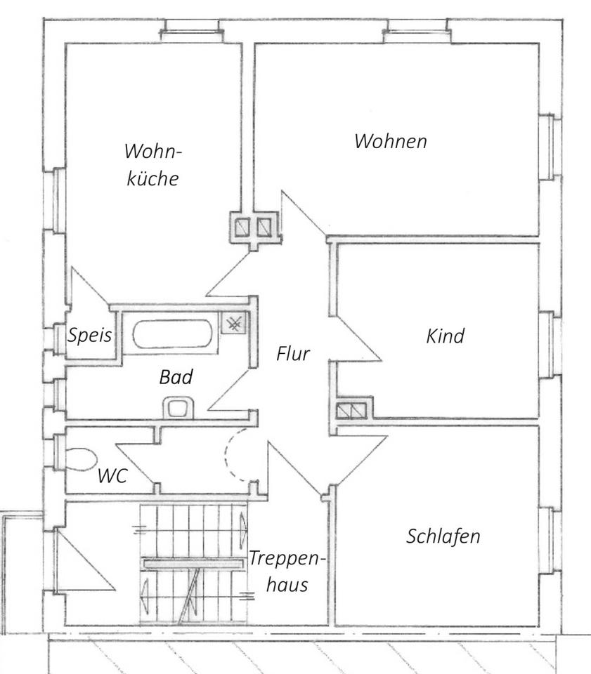 Thumbnail-Frisch renovierte 3-Zimmer-Wohnung (ca. 70 m²)