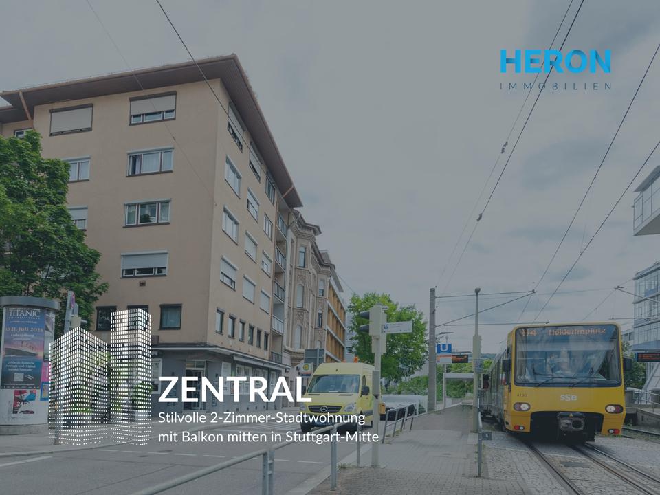 Thumbnail-ZENTRAL – Hochwertige & Möblierte 2-Zimmer-Stadtwohnung mit Balkon mitten in Stuttgart-Mitte