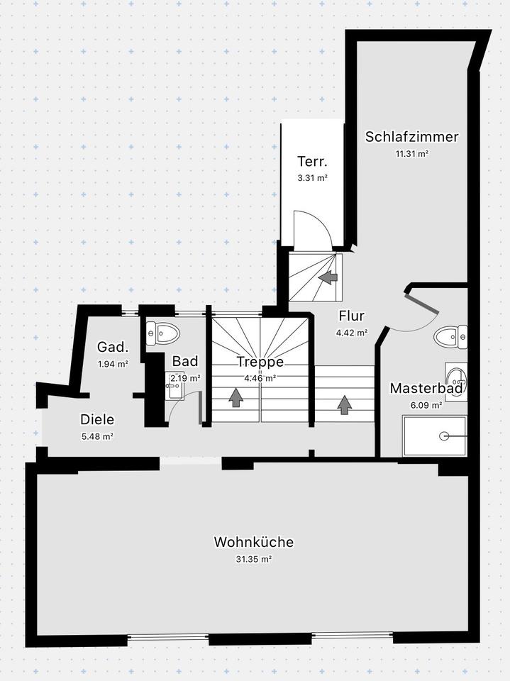 Thumbnail-Erdgeschoss Altbau-Loft mit Galerie in der List