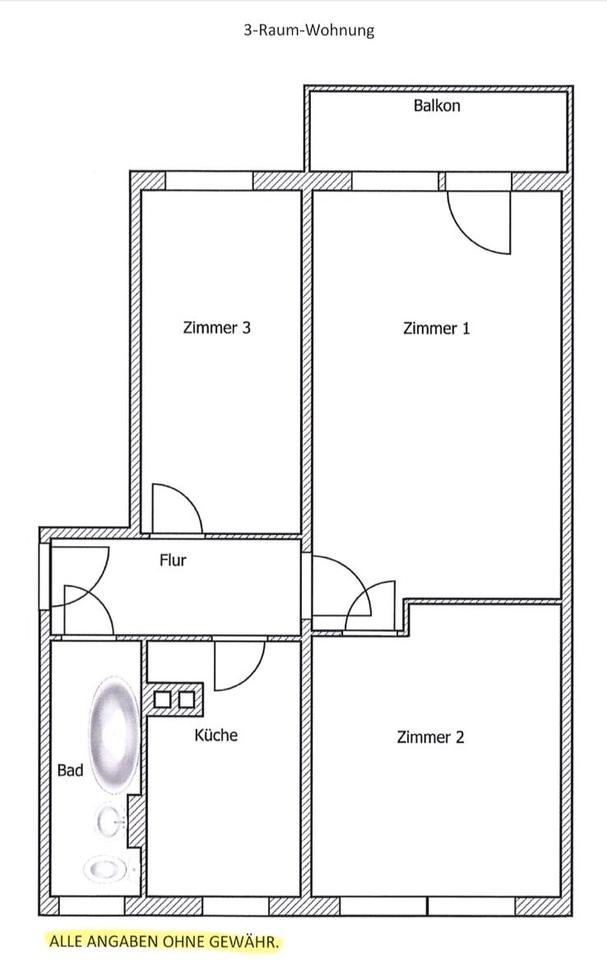 Thumbnail-3 Raum Wohnung