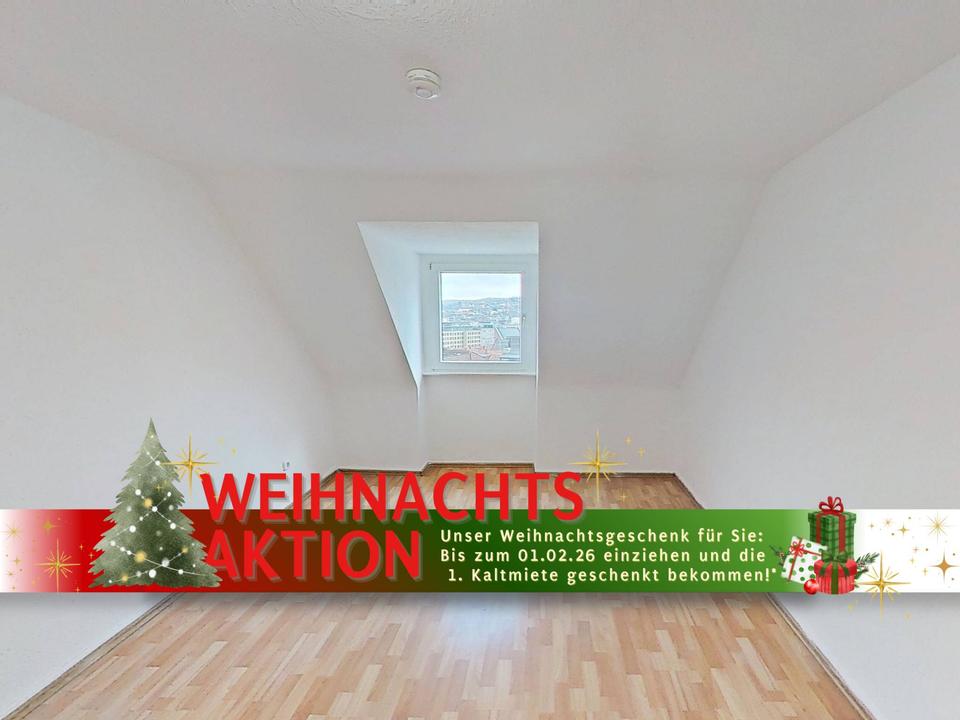 Thumbnail-Sanierte 3-Zimmer-Dachgeschosswohnung mit Badewanne in Wuppertal