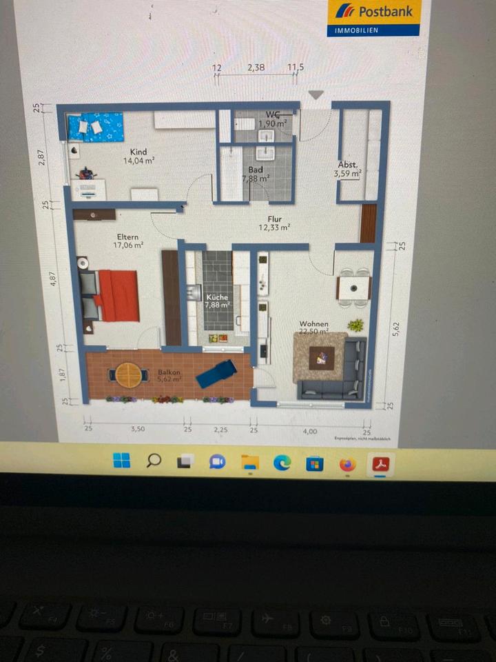 Thumbnail-3 12 Zimmer-Etagenwohnung, Balkon, 71711 Murr