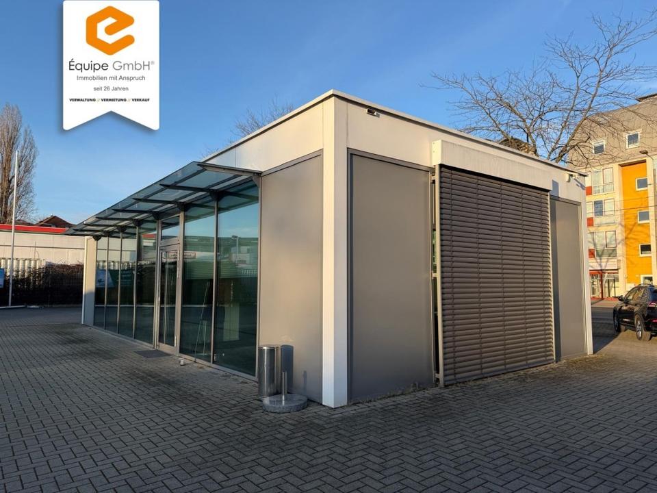 Thumbnail-Attraktiver ebenerdiger Vertriebs- und Büropavillon mit großer Freifläche in bester Lage!