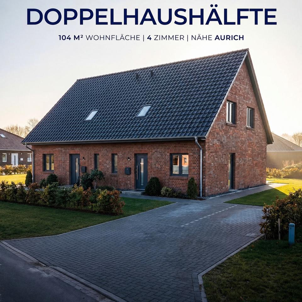 Thumbnail-Neubau Doppelhaushälfte in Aurich Schirum zu vermieten