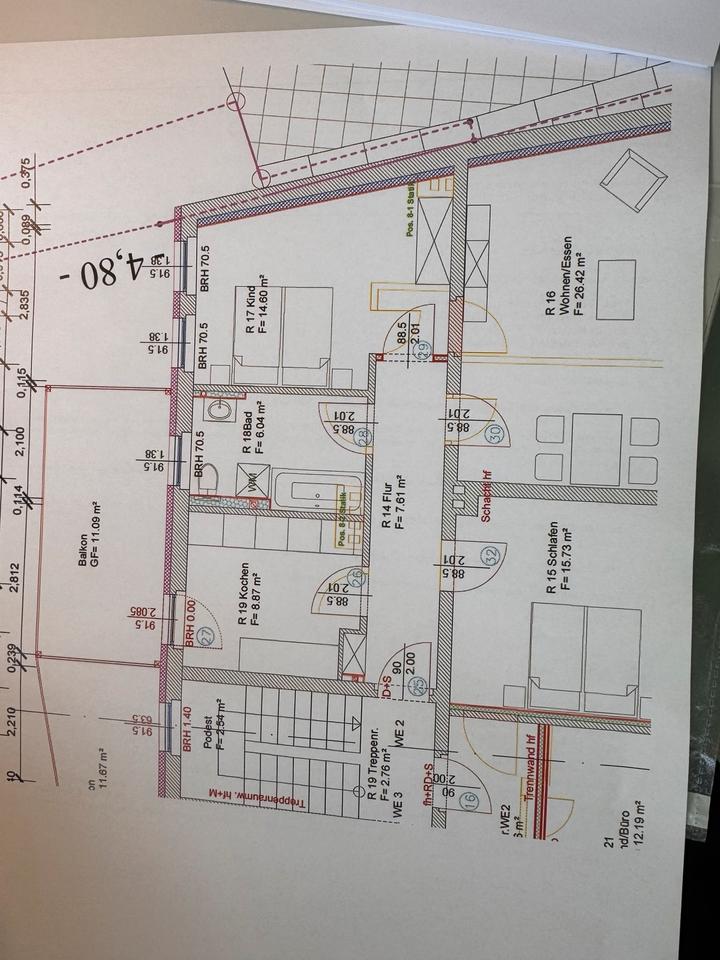 Thumbnail-3 Raum Wohnung 80 qm ab 1.06. Verfügbar, Salzwedel, Mittelstraße