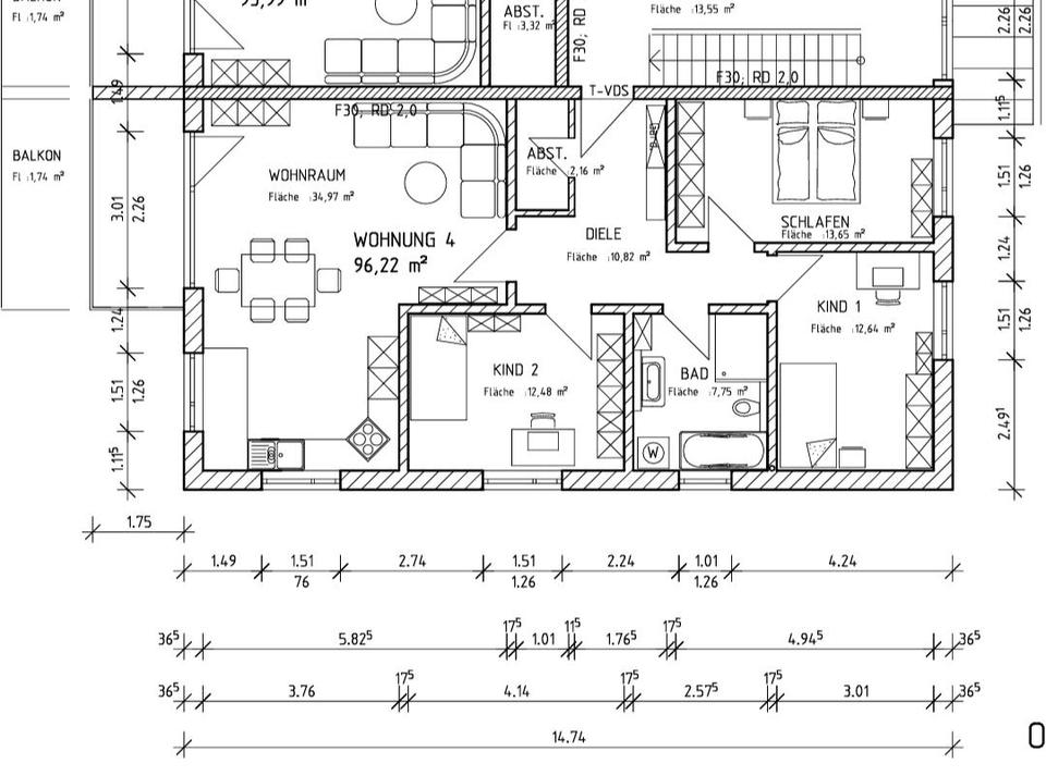 Thumbnail-Neubauwohnung ca. 97qm in Memmingen-Amendingen zu vermieten