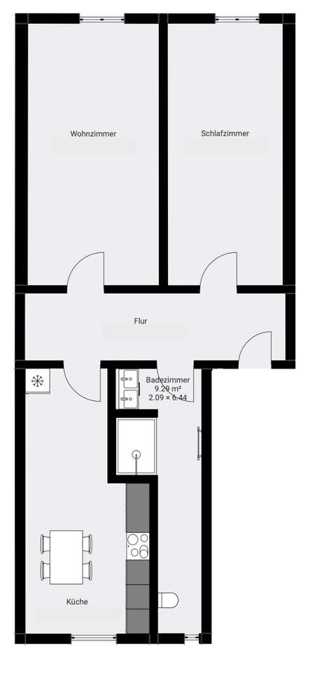 Thumbnail-Erstbezug nach Totalsanierung: 2-Zimmerwohnung mit Wohnküche