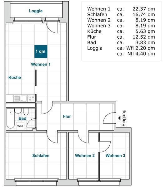 Thumbnail-Hier lässt es sich aushalten: individuelle 4-Zimmer-Wohnung mit Ausblick.