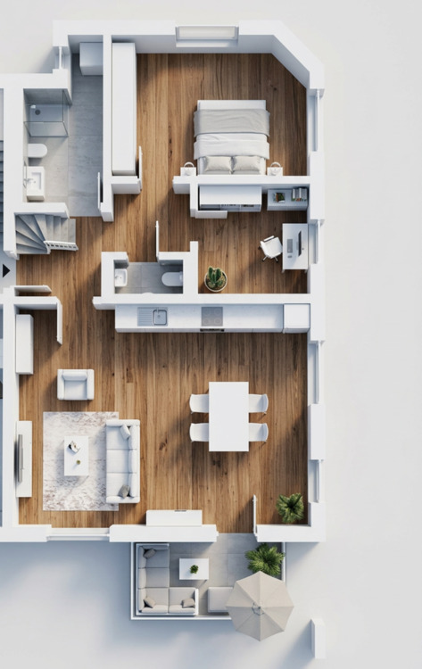 Thumbnail-Attraktive 3,5-Zimmer Wohnung mit Balkon in Radolfzell am Bodense