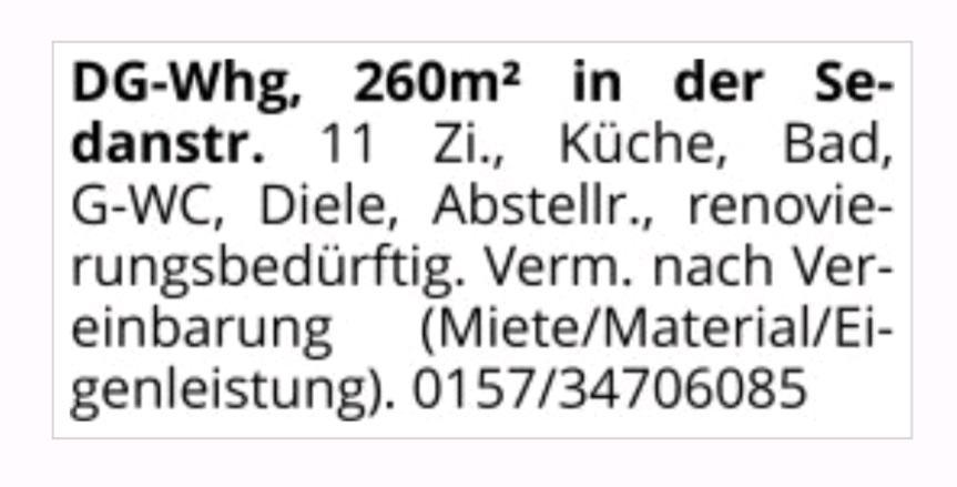 Thumbnail-DG - Whg 260m² - KM 1.300,-€
