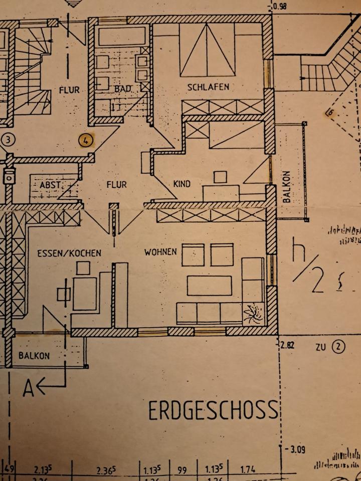 Thumbnail-Sonnige ruhige 3-Zimmer Wohnung