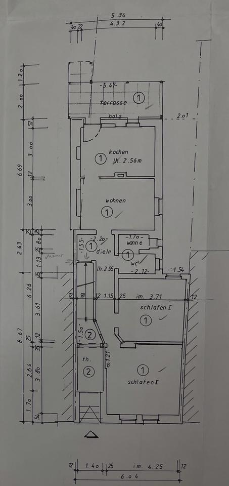 Thumbnail-Erdgeschosswohnung mit Garten und Klimaanlage in zentraler Lage von Bocholt