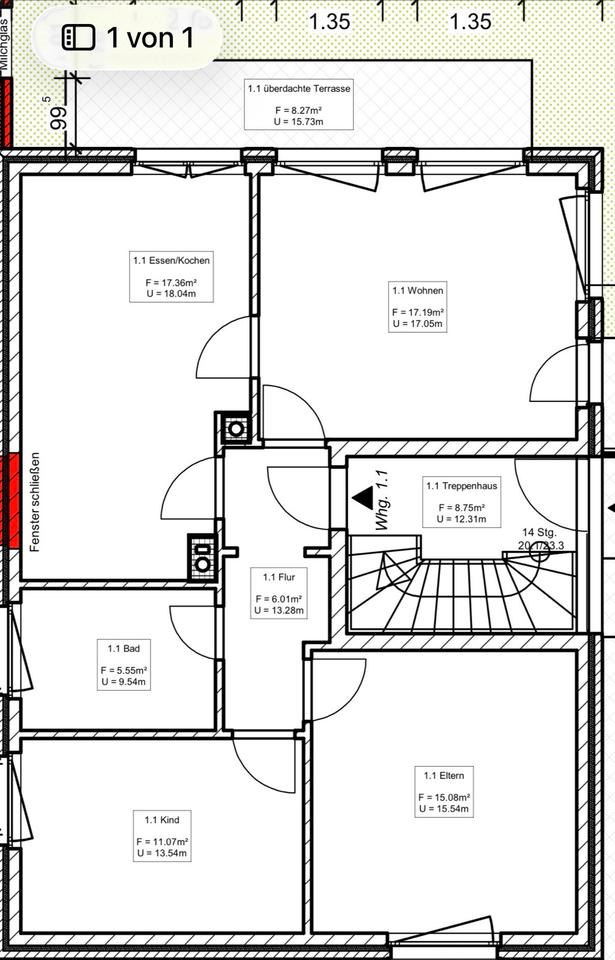 Thumbnail-Moderne Etagenwohnung im 1. OG