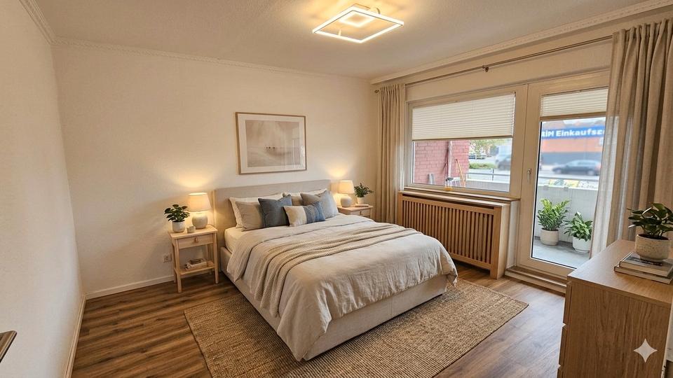 Thumbnail-frisch renoviert & hell & EG – 2-Zimmer mit Südbalkon + EBK in Achim