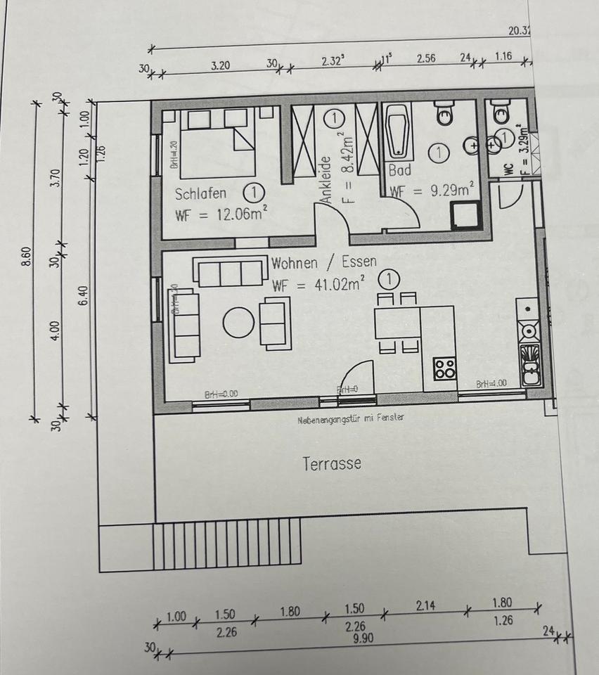 Thumbnail-Sonnige Wohnung, 74 m² + 30 m² Terrasse im Herzen von Merzig