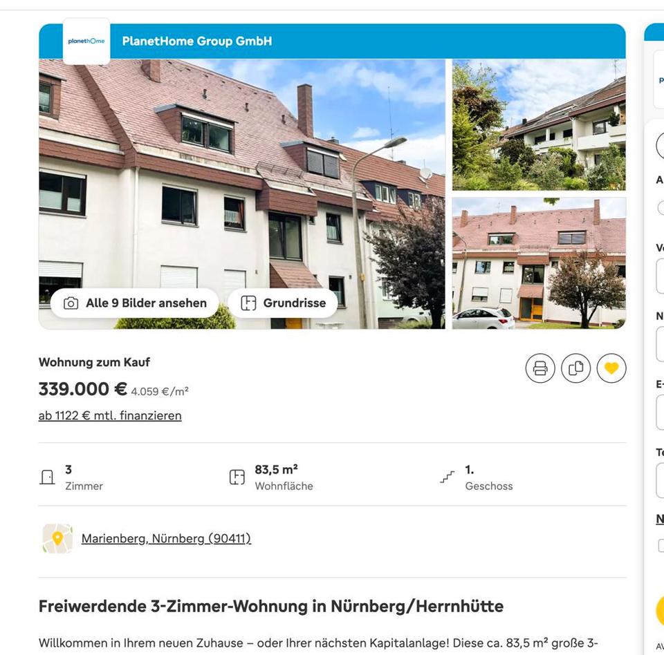 Thumbnail-Von privat 3 Zimmer Eigentumswohnung