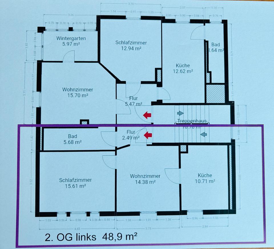 Thumbnail-Frisch renovierte 2-Zimmer-Wohnung mit Einbauküche