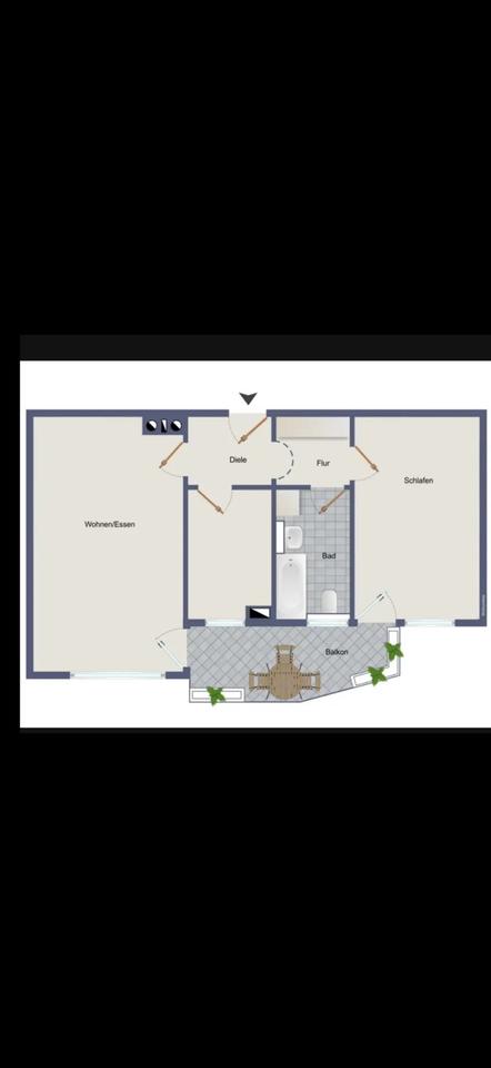 Thumbnail-2-Zimmer-Wohnung in Neuenbürg 550 Euro