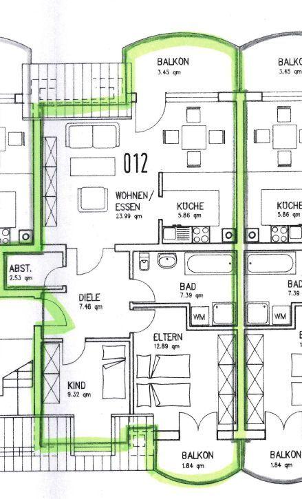 Thumbnail-Helle Dachgeschosswohnung mit zwei Balkonen in Grenzach-Wyhlen