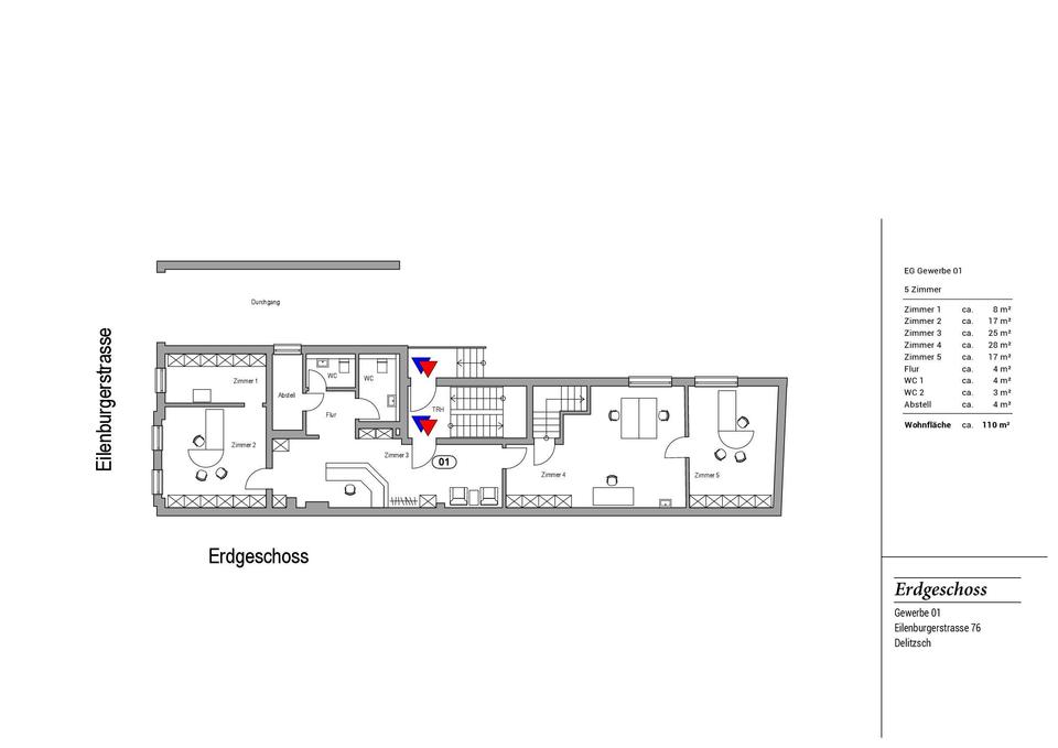 Thumbnail-Großzügige Büro-oder Praxisflächen in der Eilenburgerstraße zu vermieten