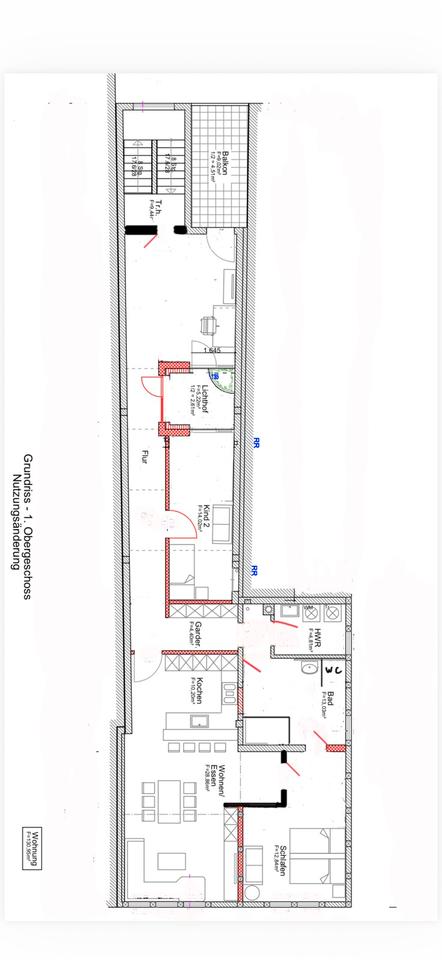 Thumbnail-Wohnung in Bleicherode, zentrale Lage, mit Einbauküche und Balkon