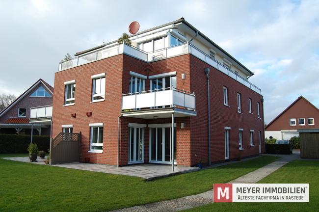 Thumbnail-Helle Erdgeschosswohnung mit Südterrasse und hochwertiger Ausstattung in Rastede (Obj. 6613)