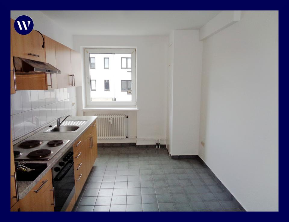 Thumbnail-Ideal für Wohngemeinschaft: 2 große Zimmer, separate Küche + Einbauküche, Tageslichtbad