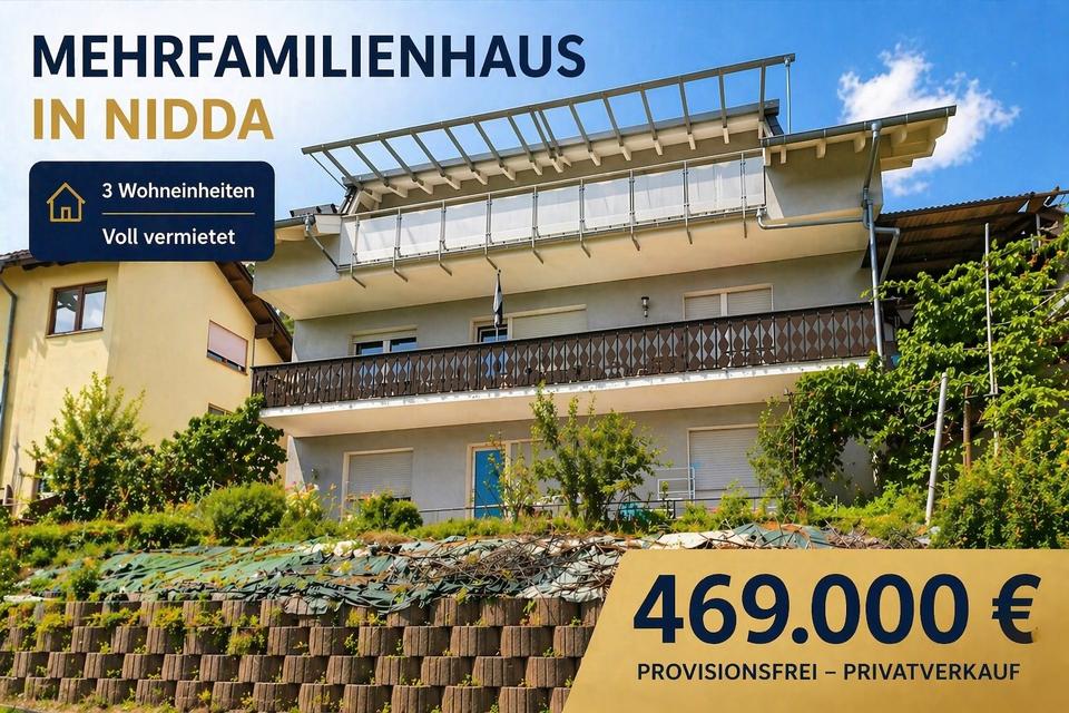Thumbnail-Mehrfamilienhaus mit 3 Wohneinheiten in Nidda – Provisionsfrei