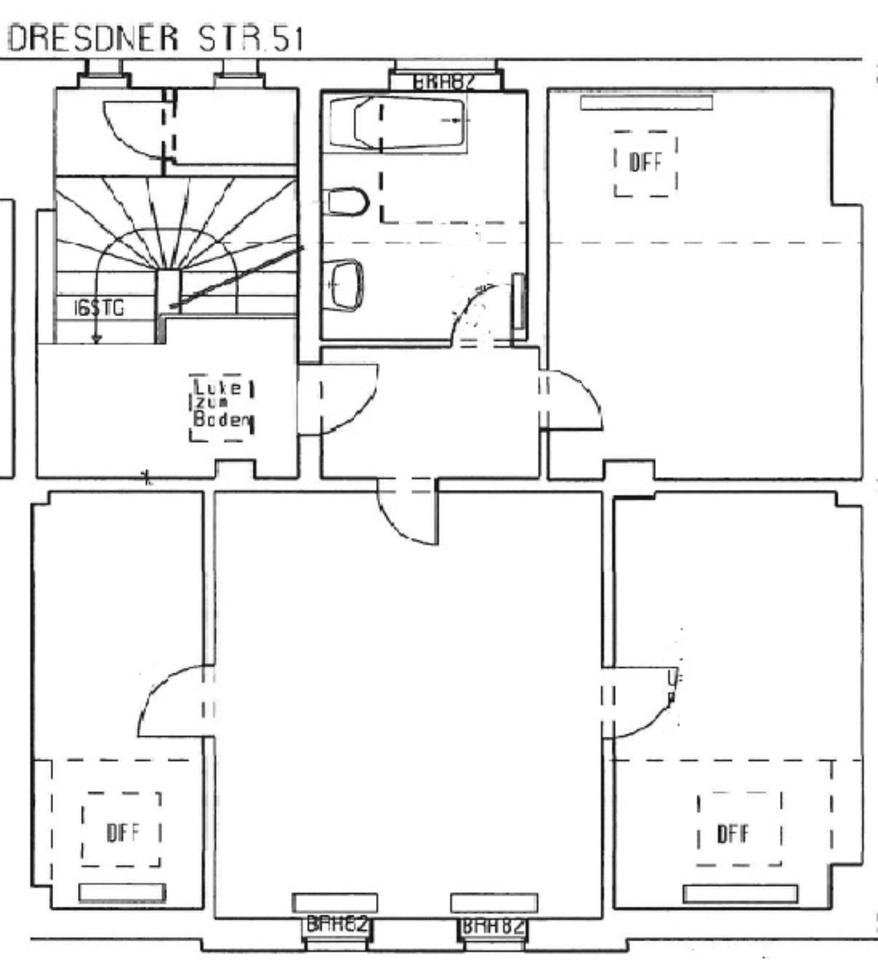 Thumbnail-Dachgeschoss 3 Zimmer Wohnung mit Extra Küche+geräumiges Bad mit Wanne!# DD51