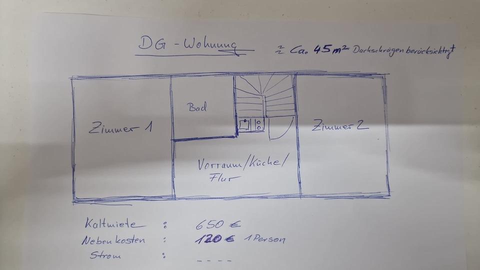 Thumbnail-2-Zimmer-Dachgeschosswohnung (ca. 45 m²)