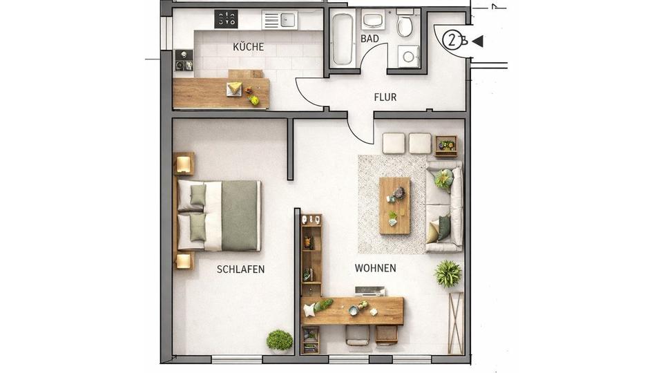 Thumbnail-2 - Zimmerwohnung im Herzen der Fürther Altstadt