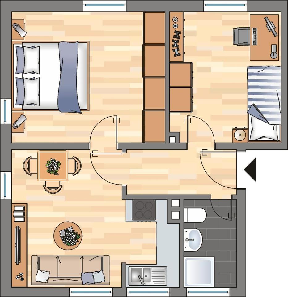Thumbnail-Charmante 3-Zimmer-Etagenwohnung in Bergkamen