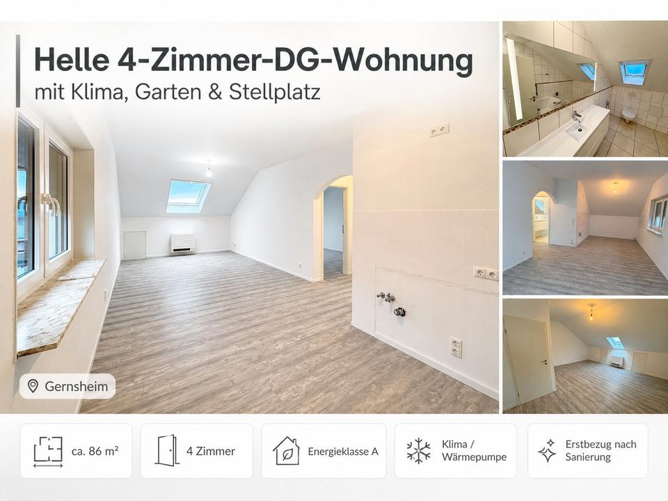 Thumbnail-4-Zimmer Wohnung Gernsheim | Klima | Garten | Stellplatz