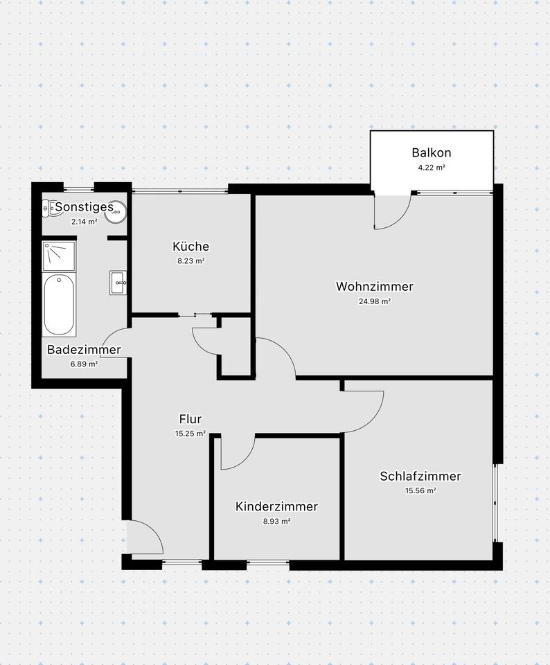 Thumbnail-Vermiete 3,5 Zimmer Wohnung als Erstbezug nach Kernsanierung
