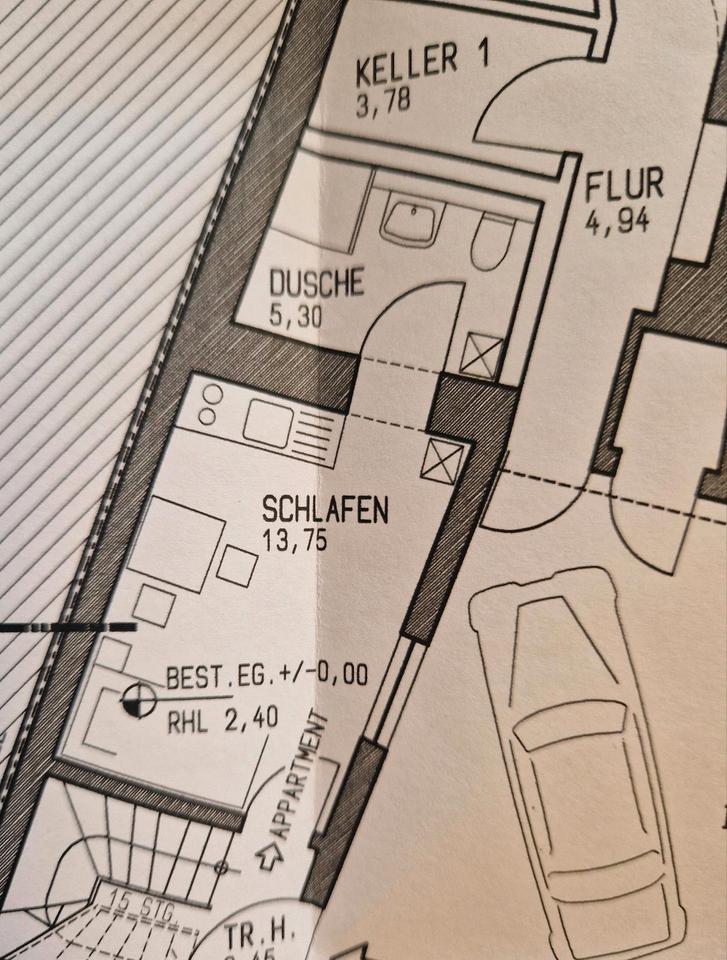 Thumbnail-1-Zimmer-Appartment in OBERMOSCHEL u vermieten, ca. 20 qm