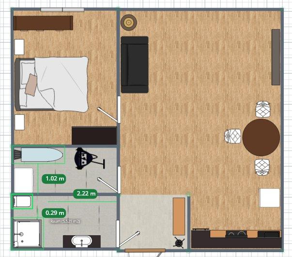 Thumbnail-Großzügige 2 Zimmer Mietwohnung mit WBS