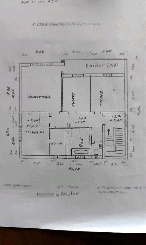 Thumbnail-3,5 Zimmer Wohnung mit großem Balkon Süd ca 6 Meter Länge