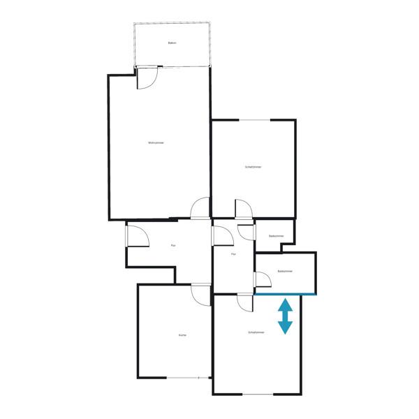 Thumbnail-Umfangreich sanierte 3-Zimmer-Wohnung mit Blick ins Grüne