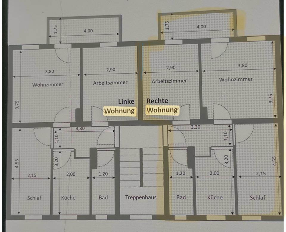 Thumbnail-Helle Single Wohnung, EG, 3 Zimmer, 54m2, Balkon, Oststadt