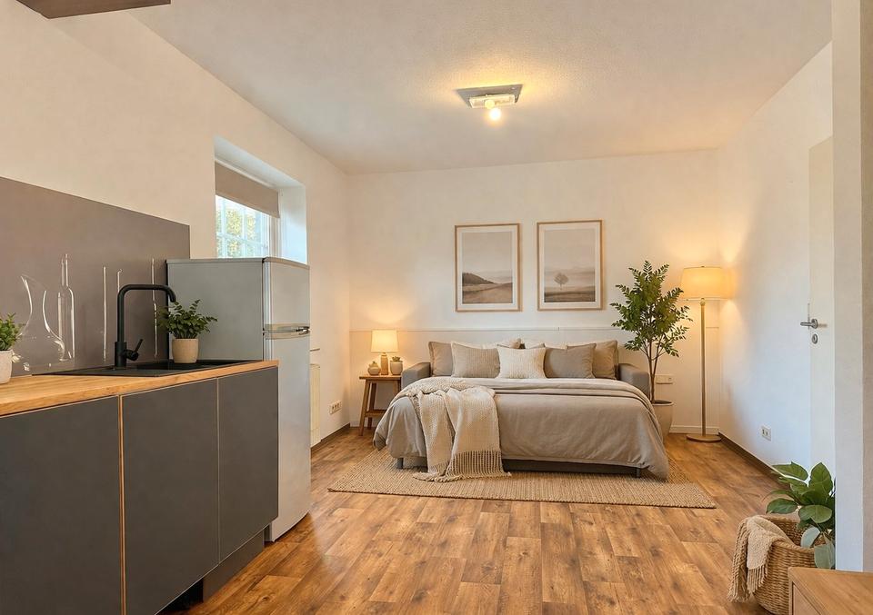 Thumbnail-Gemütliche 1-Zimmer-Wohnung im Erdgeschoss