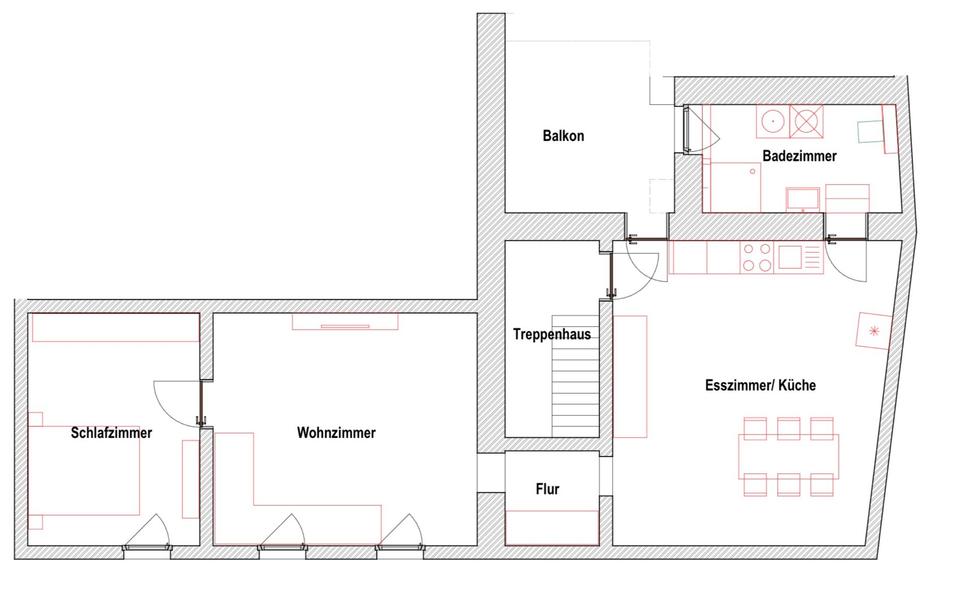 Thumbnail-Kernsaniert & bezugsfertig ab 01.05 2-ZKB-Wohnung (76 m²)