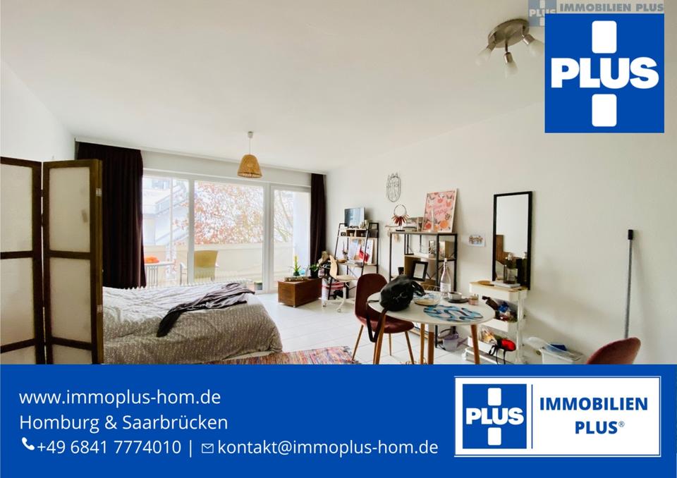 Thumbnail-HOMBURG-ZENTRUM; HELLES 1 ZIMMER APARTMENT MIT SONNIGEM BALKON