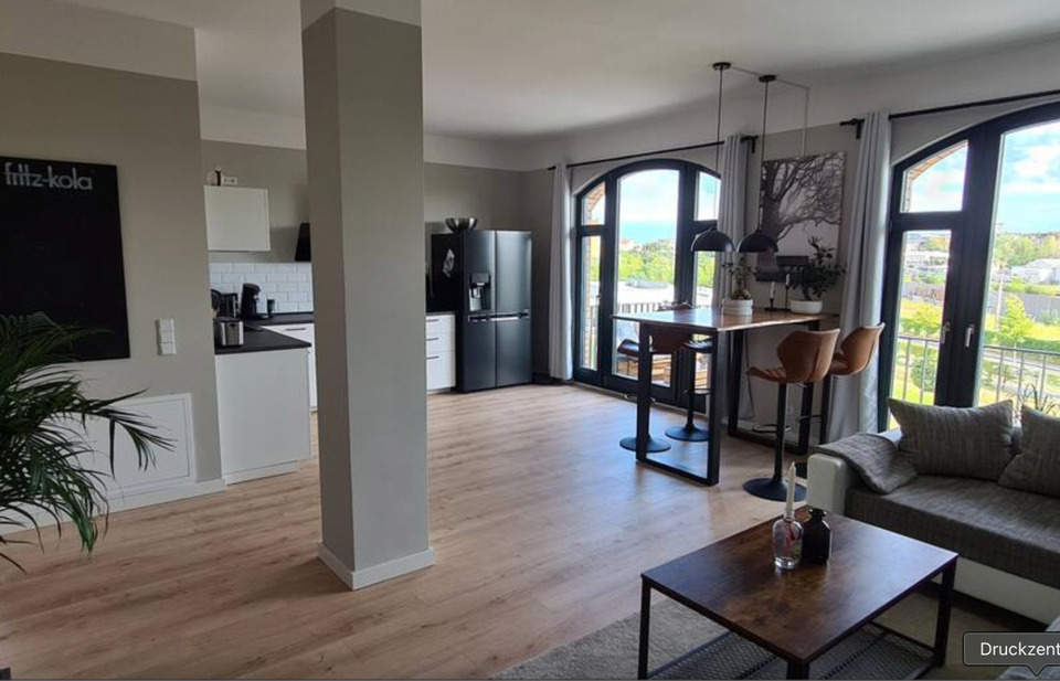 Thumbnail-72m² Loftwohnung Leipzig –2 Zimmer, offene Küche, Fußbodenheizung