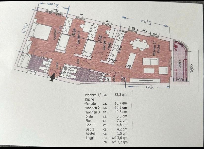 Thumbnail-Helle und moderne 4-Zimmer-Wohnung in der Dresdner Altstadt