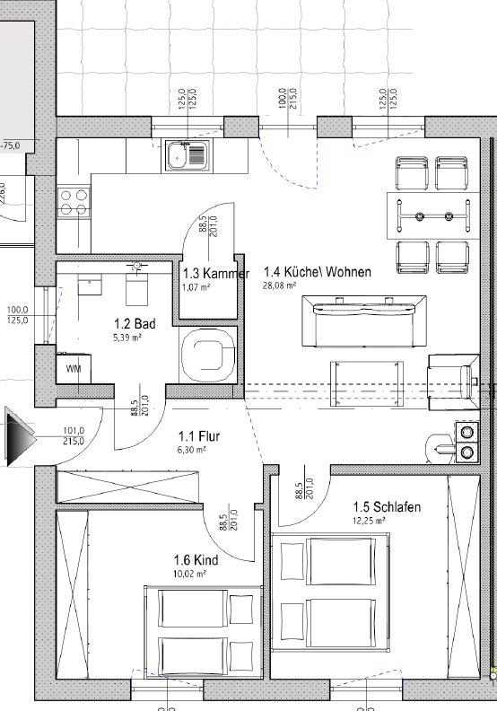 Thumbnail-Hübsche 3-Raumwohnung in ruhiger Lage ab August zu vermieten