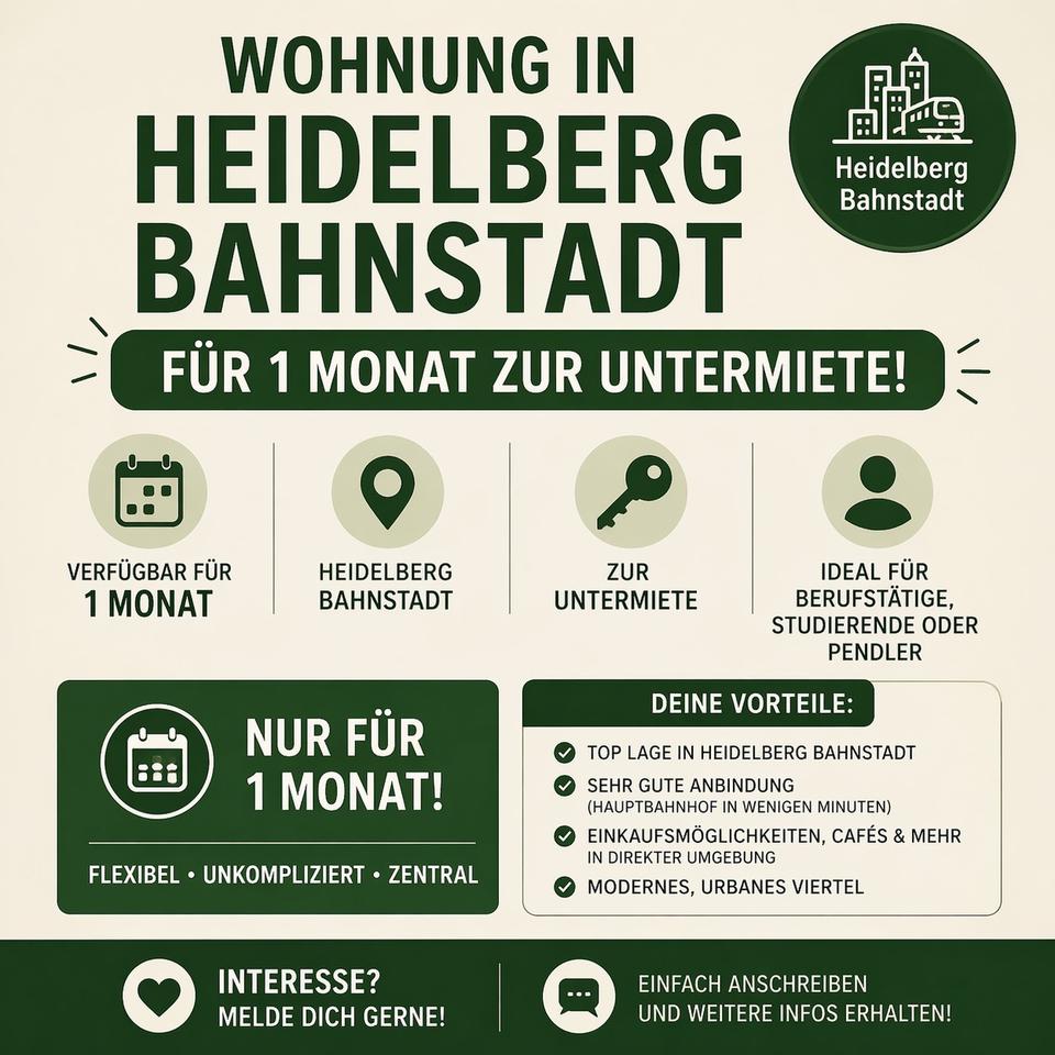 Thumbnail-Stelle Wohnung für ein Monat zur Verfügung, inkl. Stellplatz