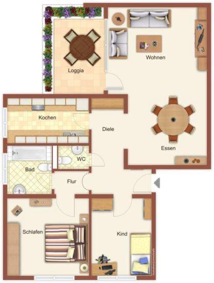 Thumbnail-Stilvolle 3-Zimmerwohnung in ruhiger Lage von Hanau